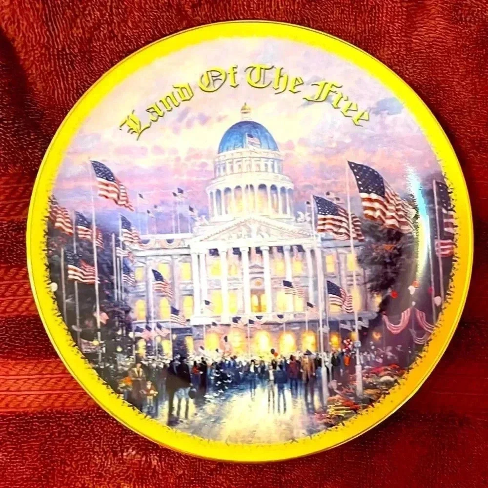 Flags over the Capitol by Thomas Kincaid 2002